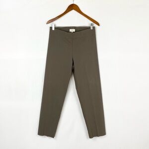 Avenue Montaigne Bridgette Signature Olive Green Straight‎ Cropped Pant Size 8